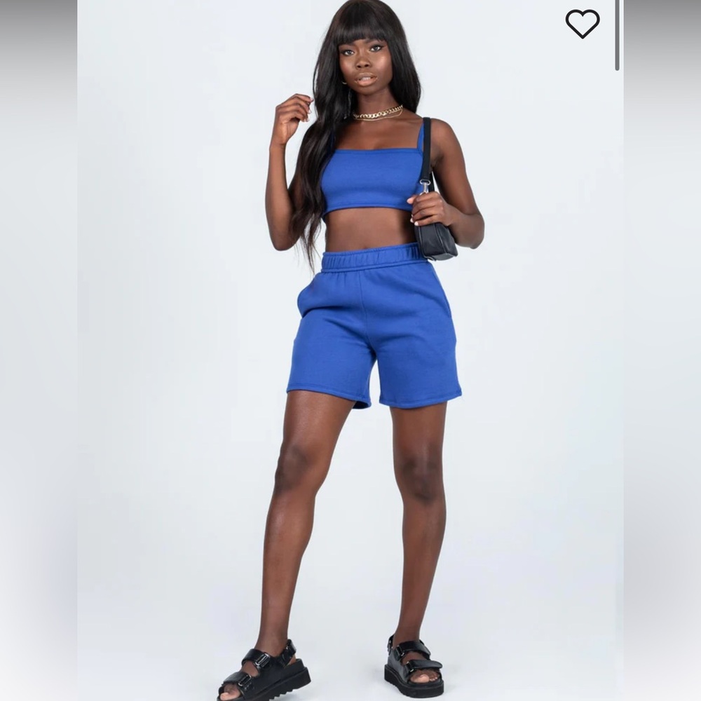 Princess Polly Blue Shorts Set